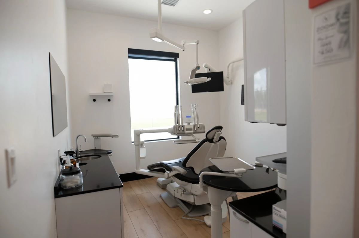 Village Dental Studio hygiene treatment room with natural light